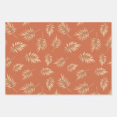Herbstleaves Terracotta Geschenkpapier Set (Vorderseite)