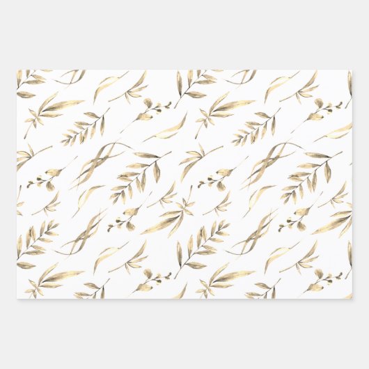 Herbstleaves Terracotta Geschenkpapier Set (Vorderseite 3)