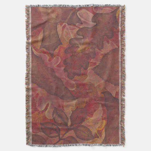 Herbstleaves Throw Blanket Decke (Vorderseite Vertikal)