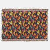 Herbstleaves Throw Blanket Decke (Vorderseite)
