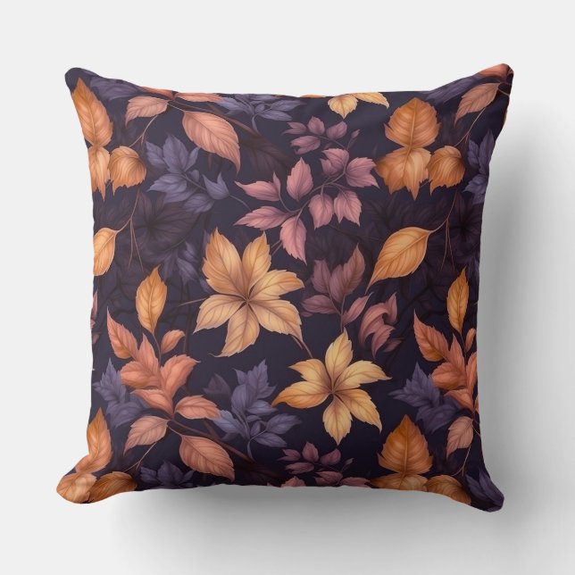 Herbstleaves Throw Kissen (Vorderseite)