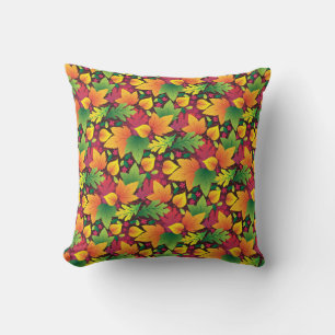 Herbstleaves Throw Kissen