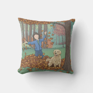 Herbstleaves Throw Kissen