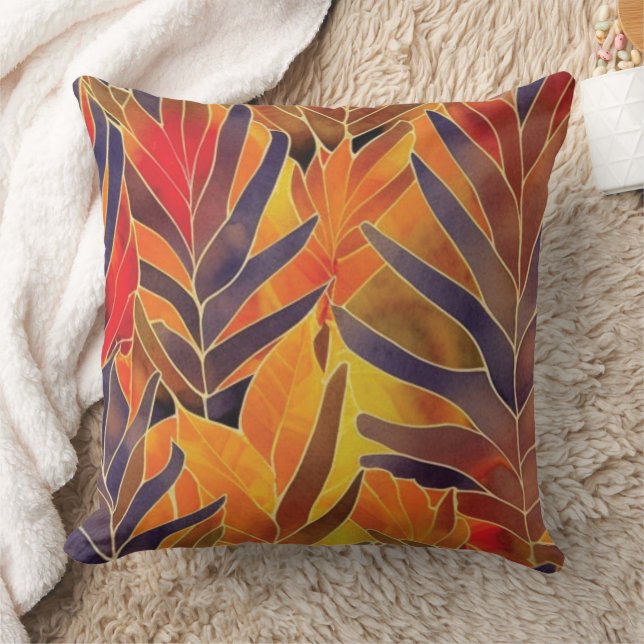 Herbstleaves Throw Kissen (Decke)