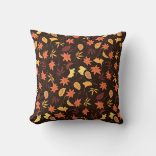 Herbstleaves Throw Kissen