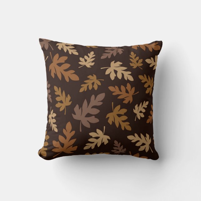 Herbstleaves Throw Kissen (Vorderseite)
