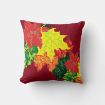 Herbstleaves Throw Pillow