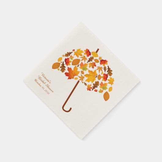 Herbstleaves Umbrella Serviette (Ecke)