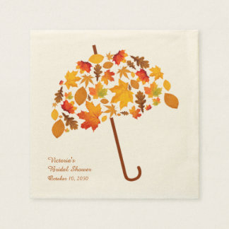 Herbstleaves Umbrella Serviette