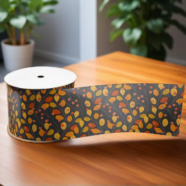 Herbstleaves und Berries Satinband