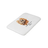 Herbstleaves und Faulenzer bitte Badematte (Schrägansicht)