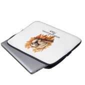 Herbstleaves und Faulenzer bitte Laptopschutzhülle (Vorne Knopf)