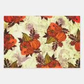 Herbstleaves und Pumpkin Herbstmuster Geschenkpapier Set (Vorderseite 2)