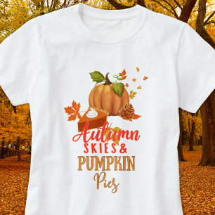 Herbstleaves und Pumpkin T-Shirt