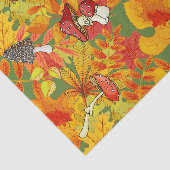 Herbstleaves und Wildwälder-Pilze Seidenpapier (Ausschnitt)
