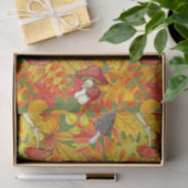Herbstleaves und Wildwälder-Pilze Seidenpapier (Geschenk)