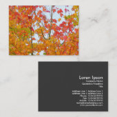 Herbstleaves Visitenkarte (Vorne/Hinten)