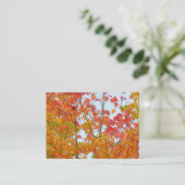 Herbstleaves Visitenkarte (Stehend Vorderseite)