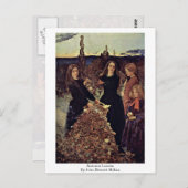 Herbstleaves von John Everett Millais Postkarte (Vorne/Hinten)