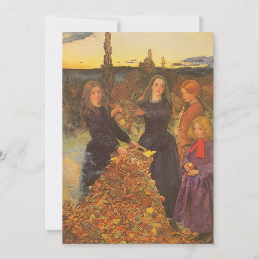 Herbstleaves von Sir John Everett Millais (Vorderseite)