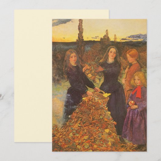 Herbstleaves von Sir John Everett Millais (Vorne/Hinten)