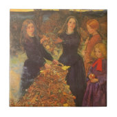 Herbstleaves von Sir John Everett Millais Fliese (Vorderseite)