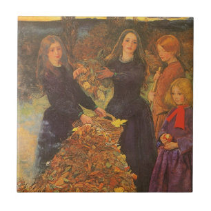 Herbstleaves von Sir John Everett Millais Fliese