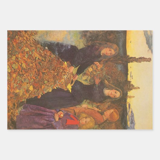 Herbstleaves von Sir John Everett Millais Geschenkpapier Set (Vorderseite 3)