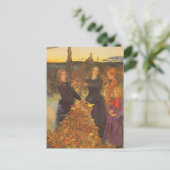 Herbstleaves von Sir John Everett Millais Postkarte (Stehend Vorderseite)