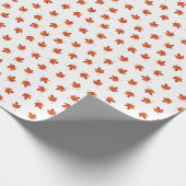 Herbstleaves Wasserfarbe Hand gezogen Geschenkpapier (Ecke)