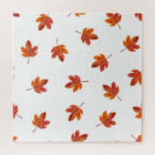 Herbstleaves Wasserfarbe Hand gezogen Puzzle (Horizontal)