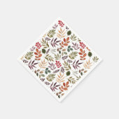 Herbstleaves Wasserfarbiges Leaf Serviette (Ecke)