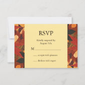 Herbstleaves Wedding RSVP (Vorderseite)