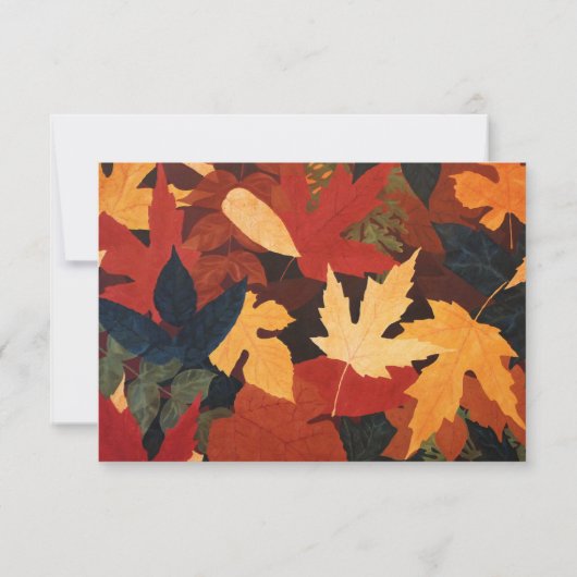 Herbstleaves Wedding RSVP (Rückseite)