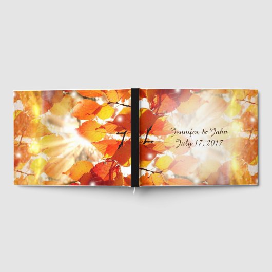 Herbstleaves WedgeGuest Book Gästebuch (Voll)