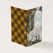 Herbstleaves Westie auf Patio (Vorderseite)