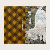 Herbstleaves Westie auf Patio (Außenseite Aufgefaltet)