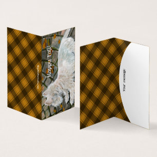 Herbstleaves Westie auf Patio