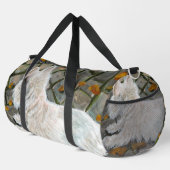 Herbstleaves Westie auf Patio Duffle Bag (Rechte Ecke)