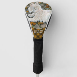 Herbstleaves Westie auf Patio Golf Headcover