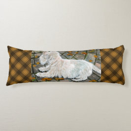 Herbstleaves Westie auf Patio Seitenschläferkissen