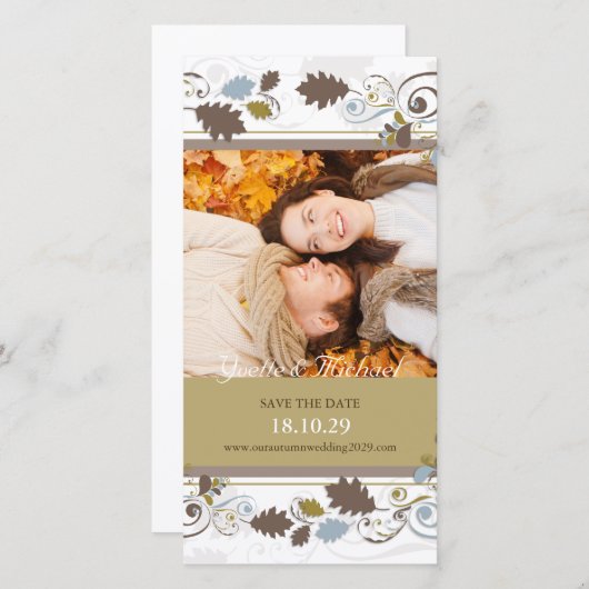 Herbstleaves Wirbel Ankündigung Datum freihalten (Vorne/Hinten)