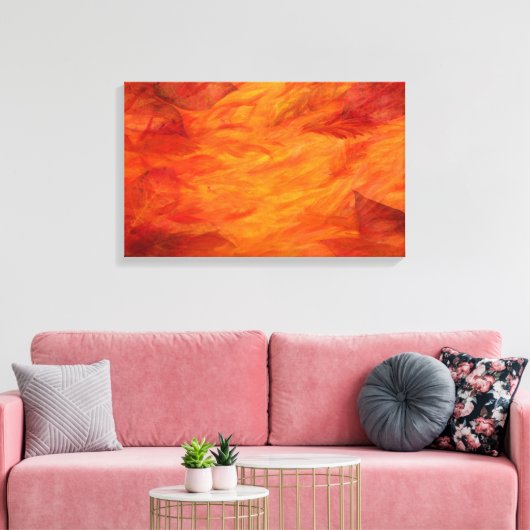 "Herbstleaves" Wrapped Canvas Leinwanddruck (Insitu (Wohnzimmer))