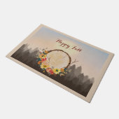 Herbstleaves Wreath Forest Forest Fußmatte (Schrägansicht)