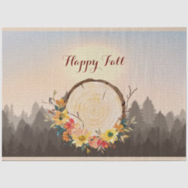 Herbstleaves Wreath Forest Forest Seidenpapier