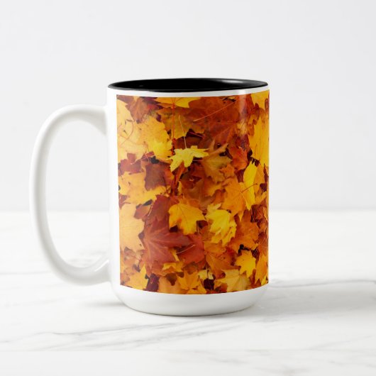 Herbstleaves Zweifarbige Tasse (Links)