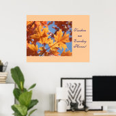 HerbstleavesLehrer sind Alltagsheld! Kunst Poster (Heimbüro)