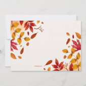 Herbstlebe Foto Frame Card horizontal (Rückseite)