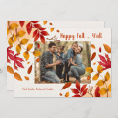 Herbstlebe Foto Frame Card horizontal (Vorne/Hinten)