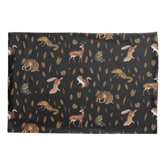 Herbstlebewesen Herbst-Dekoration Kissenbezug (Rückseite)